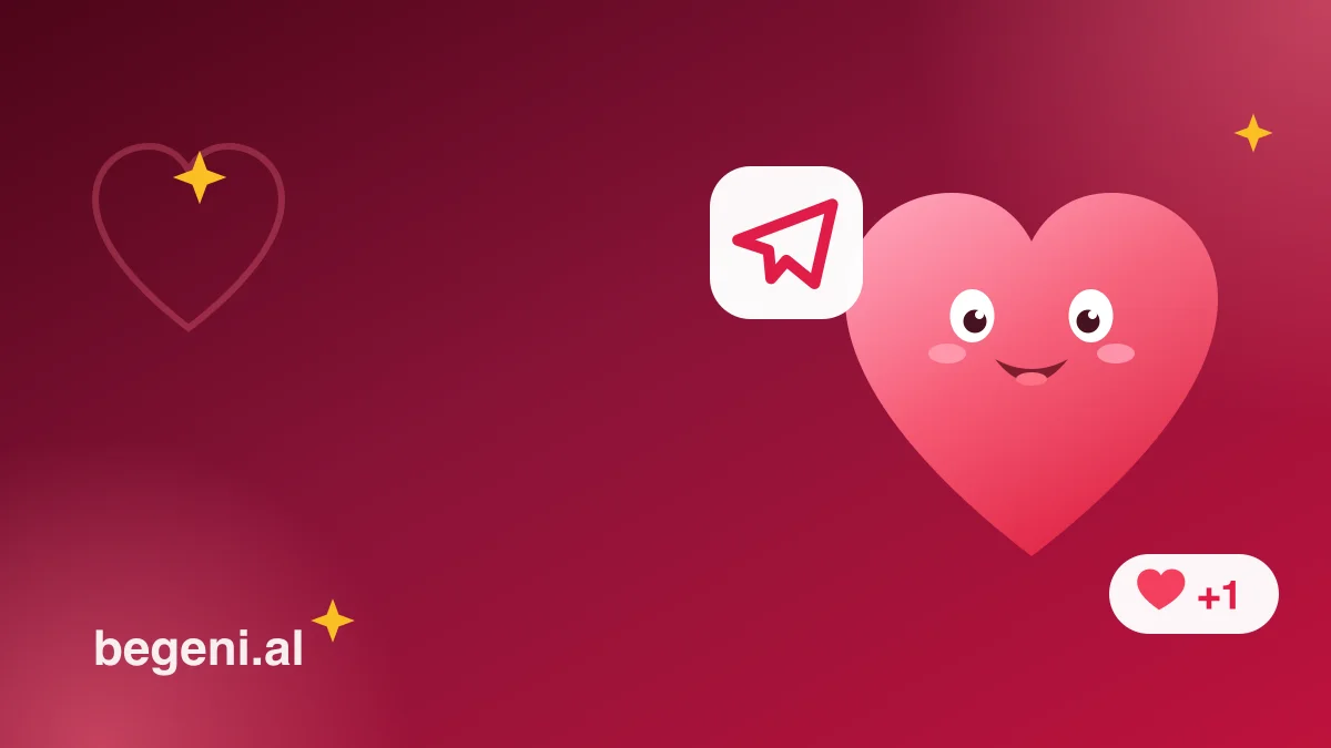 Telegram için Beğeni.Al hizmet görseli